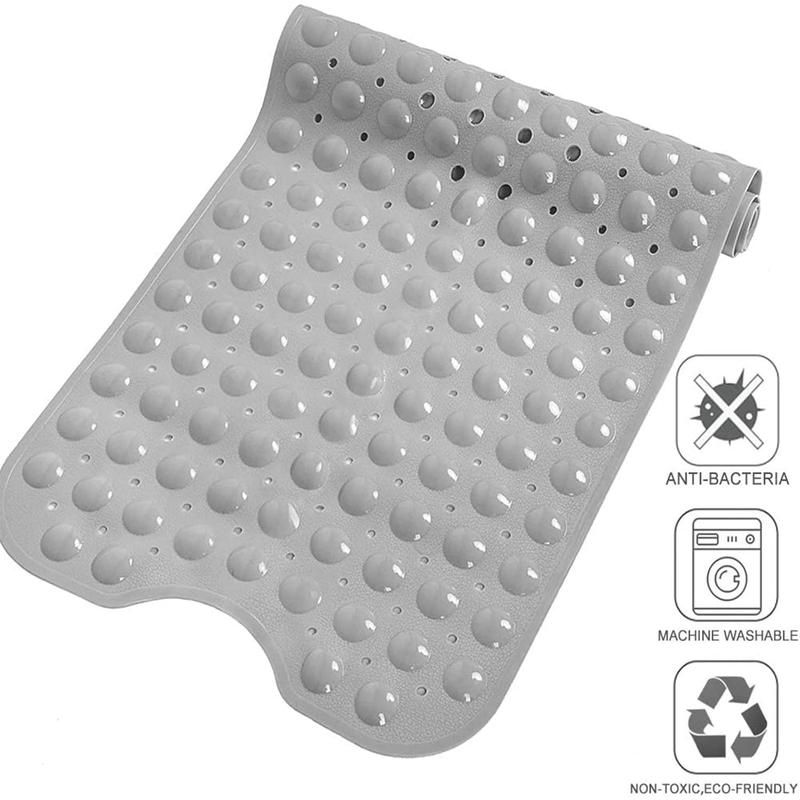 Anti slip extra long bathtub and shower mat 39