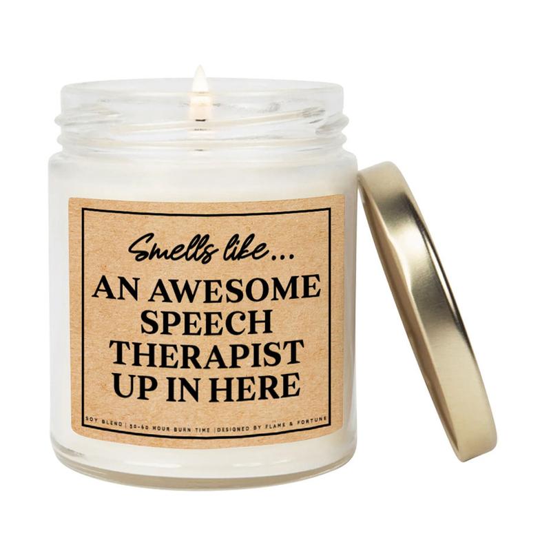 Gift for Speech Therapist, Gift ideas for childs speech therapist, Speech Therapist Candle