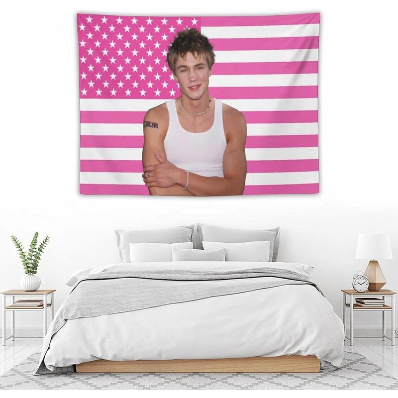 GHGDFSD Chad Star Michael Murray Tapestry National Flag Poster Dormitory Living Room Bedroom Interesting Tapestry Indoor And Outdoor Fashion