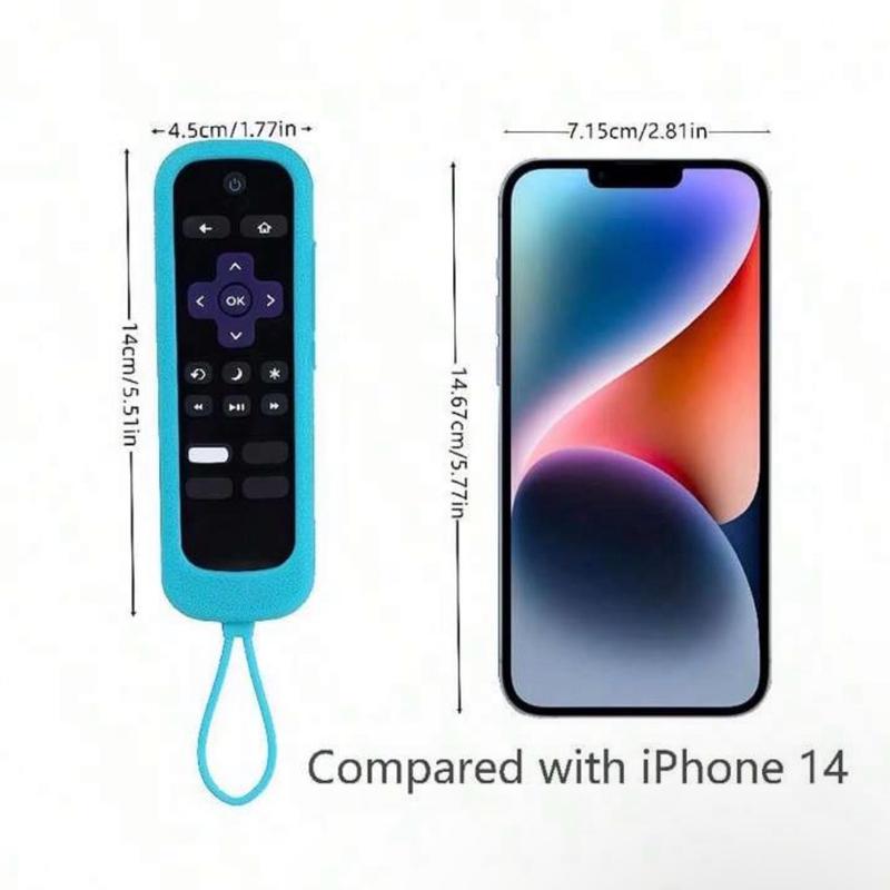 Silicone Luminous Remote Control Cover Glow in the Dark Soft Touch Perfect for TCL Hisense Roku Remote Cover TV Steam Stick Accessory