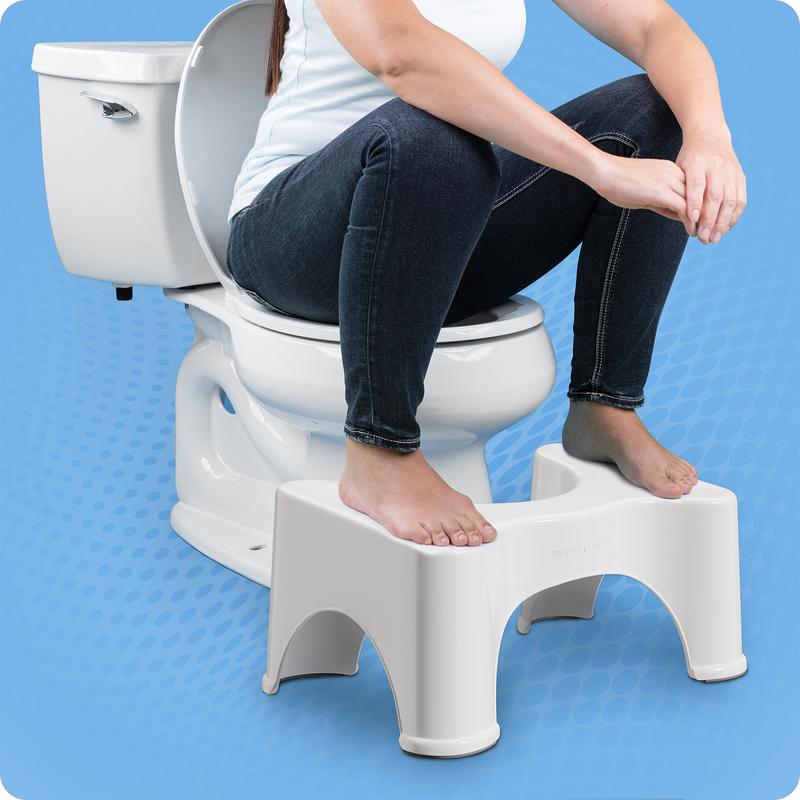 Squatty Potty - 9 Inch Original White Toilet Stool - Doctor Recommended - Relieves Bloating - Feel Lighter