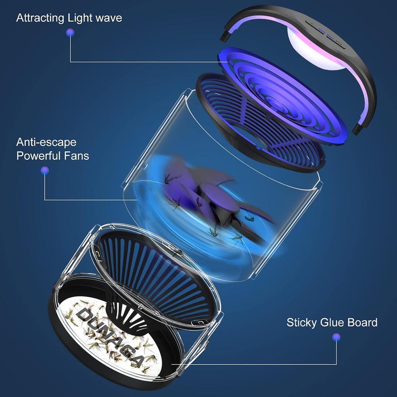 DUNAGA Indoor Fruit Fly Traps – Effective Sticky Traps for Capturing Flies, Gnats, Mosquitoes, and Bugs (10 Glue Boards).