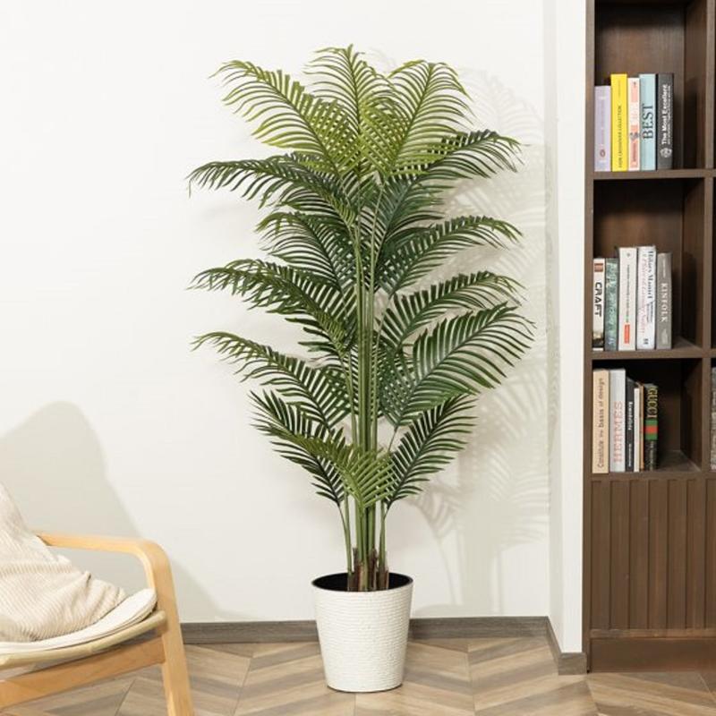 Fake Palm Tree, Greenry Tree for Home Decor Office House Living Room Indoor Outdoor, Big Fake Plants Fake House Decorative Fruit Olive Ornaments