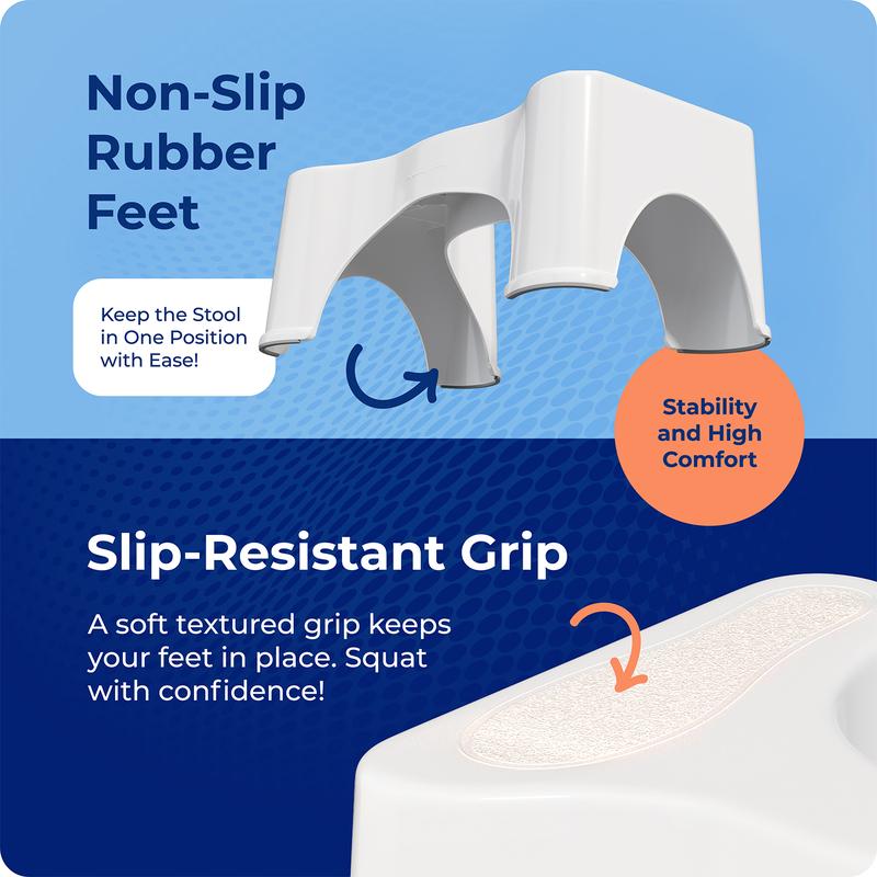 Squatty Potty - 9 Inch Original White Toilet Stool - Doctor Recommended - Relieves Bloating - Feel Lighter