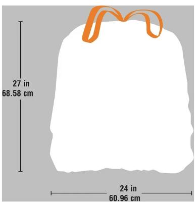 Husky Tall Kitchen White Trash Bags, 13 Gallon, 120 Bags (Expandable Drawstring, 20% PCR)