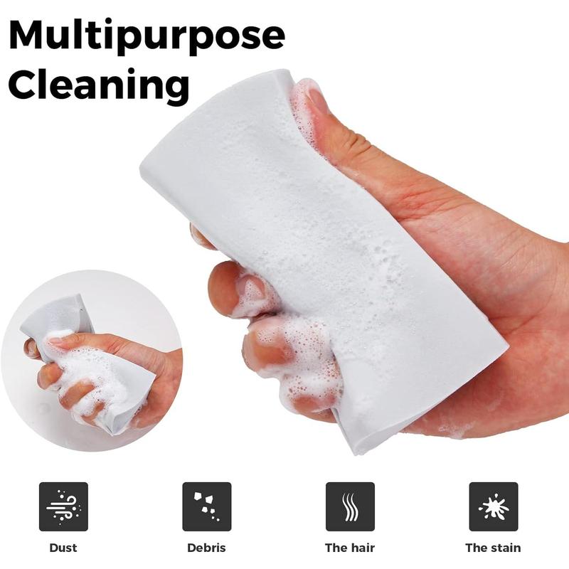 Damp Clean Duster Sponge, Sponge Cleaning Brush, Duster for Cleaning Blinds, Glass, Baseboards, Vents, Railings, Mirrors,Window Track Grooves and Faucets