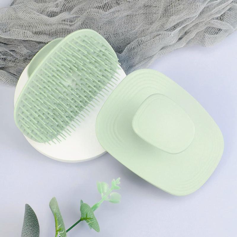 Scalp Massager Shampoo Brush,Scalp Scrubber for Dandruff Removal, Scalp Care Hair Brush Wet & Dry detangler for Men and Women.Suitable for Short Medium Hair(Green)