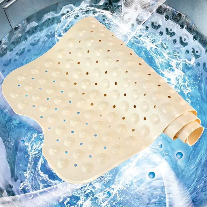 Bathtub & Shower Mat with Suction Cup Design, Bathroom Accessories Non-slip Folding Bath Mat, Bathroom Accessories, Bathroom Gadget, Home Essentials