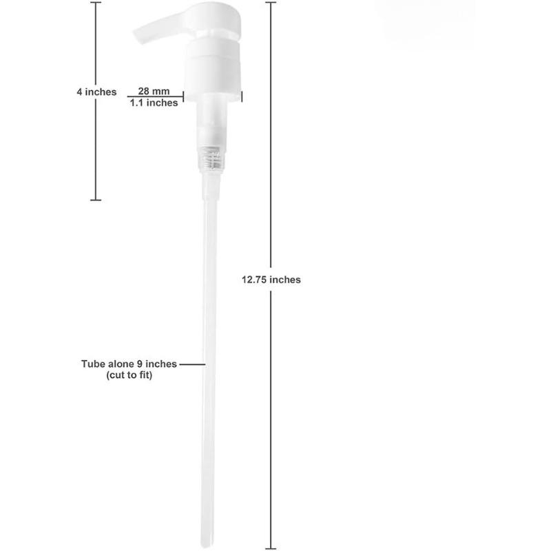 2-Pack Liter 33.8 oz Shampoo Conditioner Pump Dispenser | Fits Salon Brand Liter Bottles with a 1-inch diameter opening | White