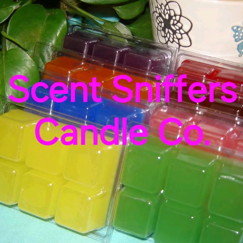 Scent Sniffers 3oz Wax Melt 6 Square Clamshell Max Scented - Choose from a Variety of Scents Scented - Choose from a Variety of Scents wax melts soy candle Aroma