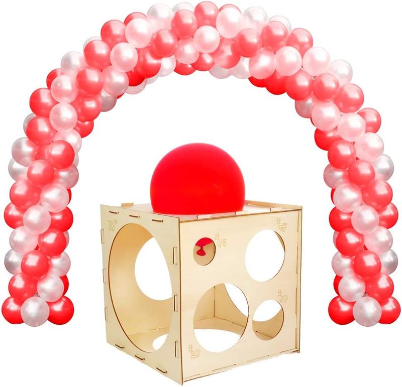 9 Sizes Collapsible  Balloon Sizer Cube Box for Balloon Decorations, Balloon Arches, Balloon Columns (2-10 Inch)