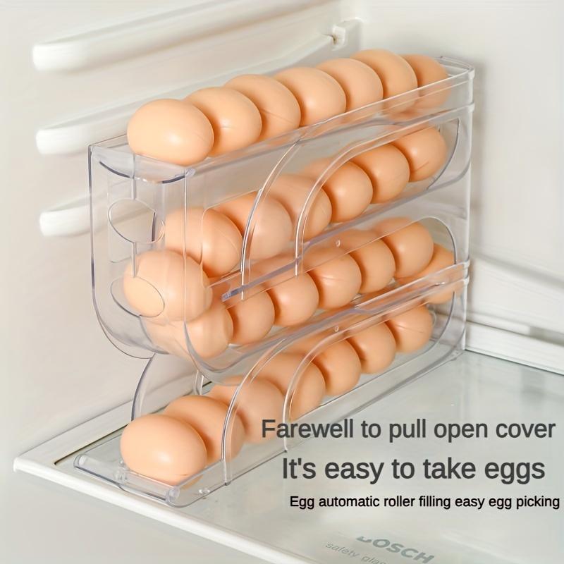 Slide Style Egg Box, Anti Drop Egg Collection Box, Refrigerator Side Egg Storage Rack, Household Appliances Accessories