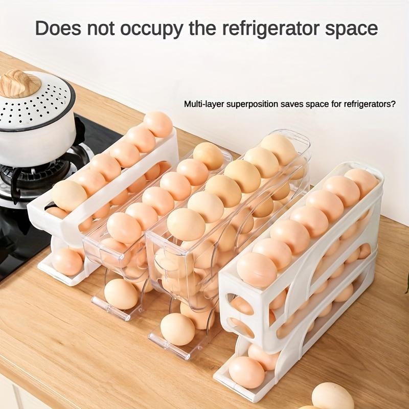 Slide Style Egg Box, Anti Drop Egg Collection Box, Refrigerator Side Egg Storage Rack, Household Appliances Accessories