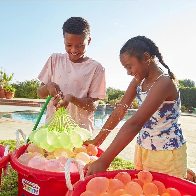 Original Tropical Party 330+ Rapid-Filling Self-Sealing Water Balloons Water Balloon for the Whole Family, Kids, Teens and Adults wubble bubble Pack