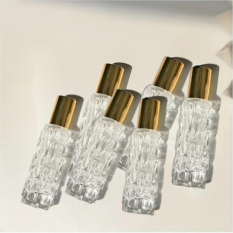 10ml Perfume Spray Bottle, 6pcs set Portable Travel Perfume Dispenser, Empty Perfume Glass Bottle, Makeup Tools