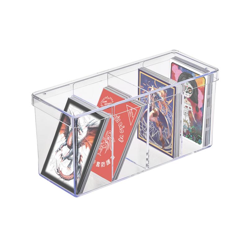 4-Compartment Clear Card Box