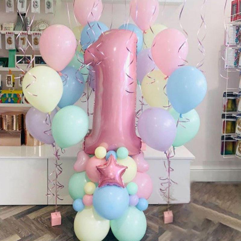 Colorful Latex Balloons, 63pcs set Durable Round Balloons with Tape, Birthday Balloon Decorations for Party, Gift for Mom, Super Bowl Party Decor Supplies, Birthday Gift