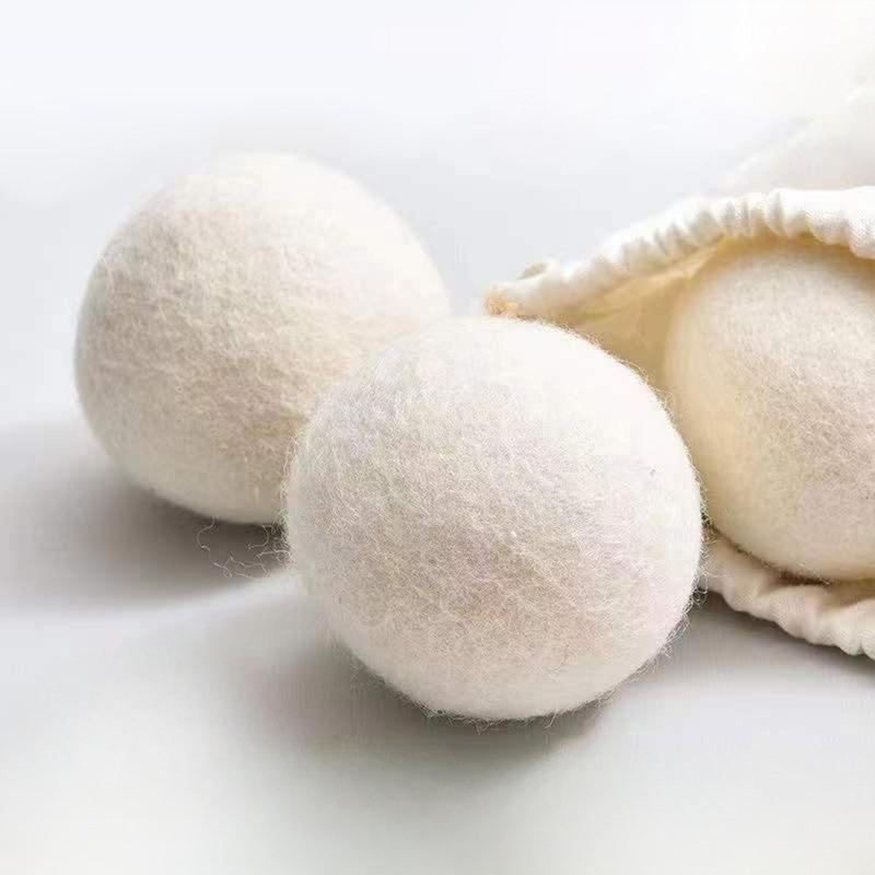 Wool Dryer Ball, 6 Counts Reusable Wool Dryer Ball, Clothes Softener, Laundry Tools, Laundry Accessories for Home Laundry Room Bathroom