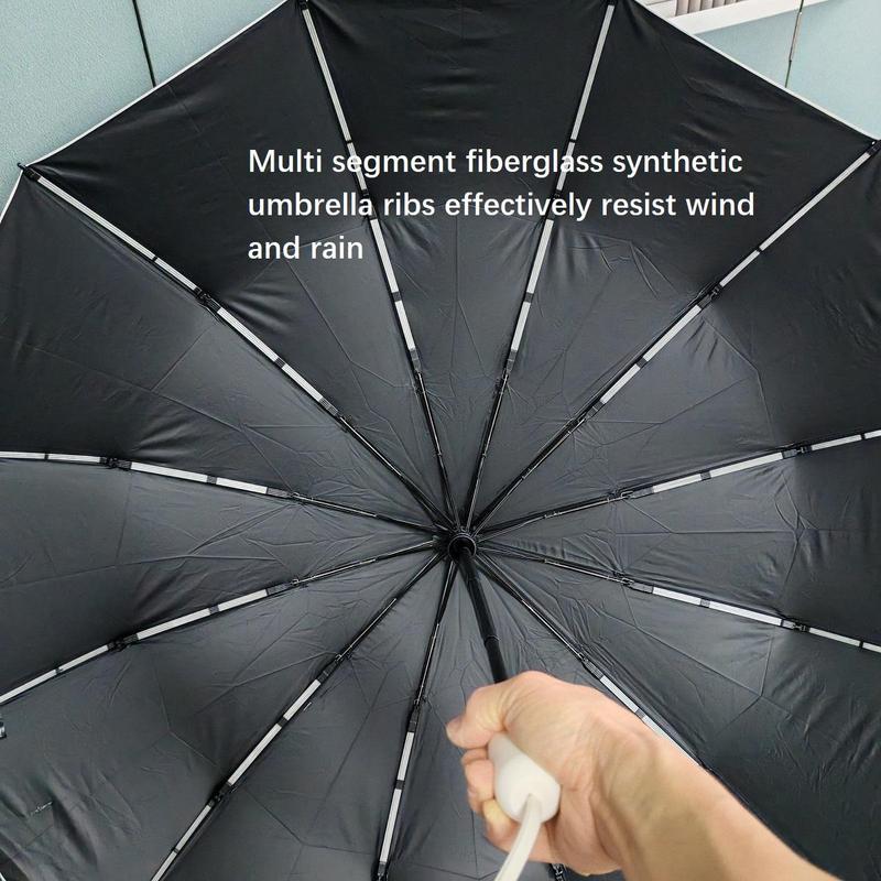 Automatic Folding Umbrella, 1 Count Windproof Umbrella, Compact Umbrella for Men & Women, UV Protective Umbrella for Outdoor Activities