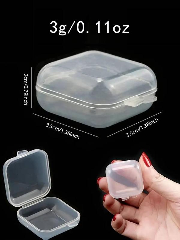 10pcs Clear Storage Box with Lid, Plastic Jewelry Box, Transparent Earplugs Storage Box, Jewelry Accessory