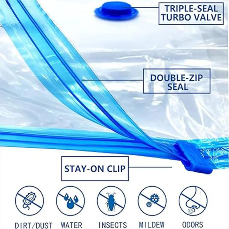 Vacuum Storage Bag with Electric Pump, 7counts set Vacuum Clothes Sealed Storage Bag, Large Item Storage Bag, Reusable Bag, Clothes Storage Bag, Home Organizer, Summer for Gift