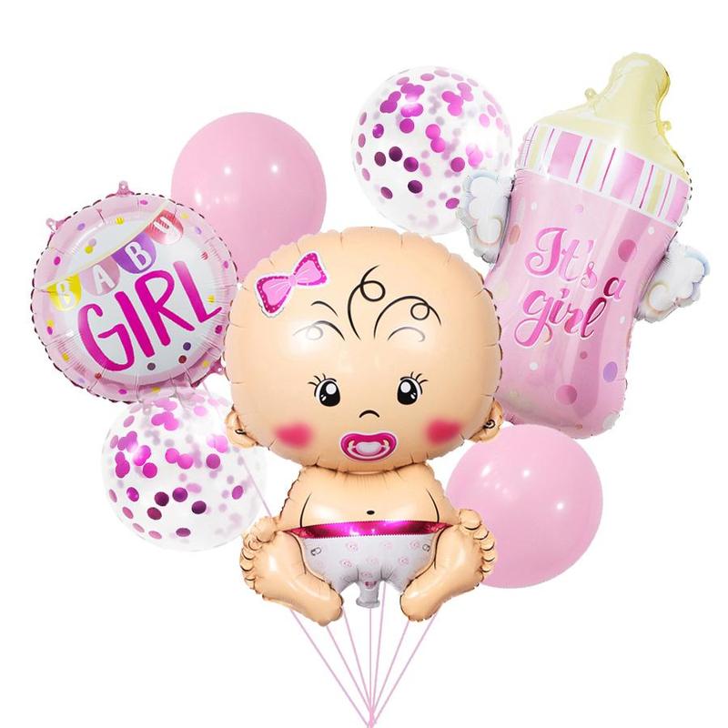 Creative Baby Pattern Balloon Arch Kit, 1 Set Gender Reveal Party Balloon, Party Decoration Supplies for Birthday & Baby Shower Party