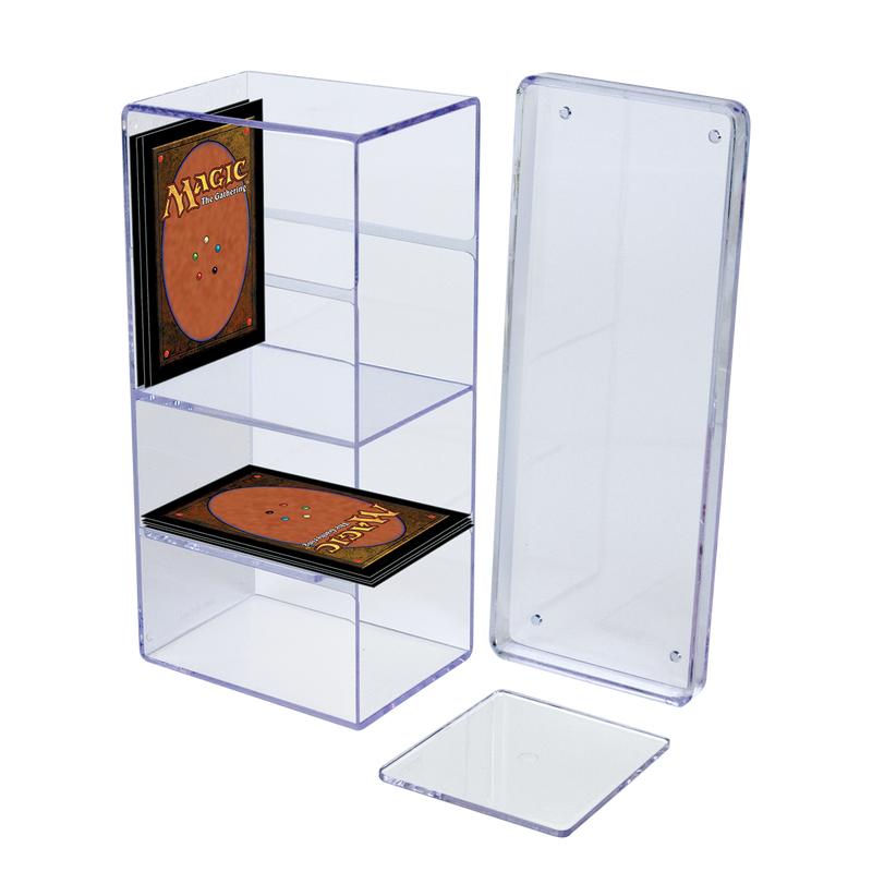 4-Compartment Clear Card Box