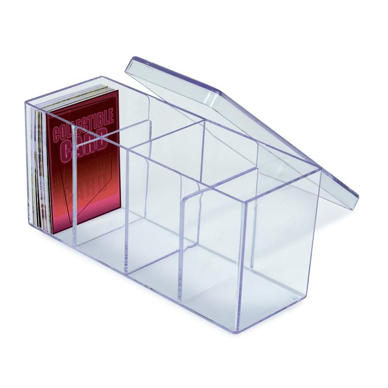 4-Compartment Clear Card Box