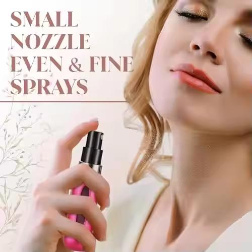 Portable Mini Refillable Perfume Atomizer Bottle Refillable Perfume,Travel Size, Spray Scent Pump Case