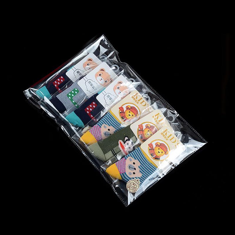 100 50pcs Clear Self adhesive Bag Thick Cello Cellophane Self Sealing Small Plastic OPP Bags Candy Cookie Package storage Bag