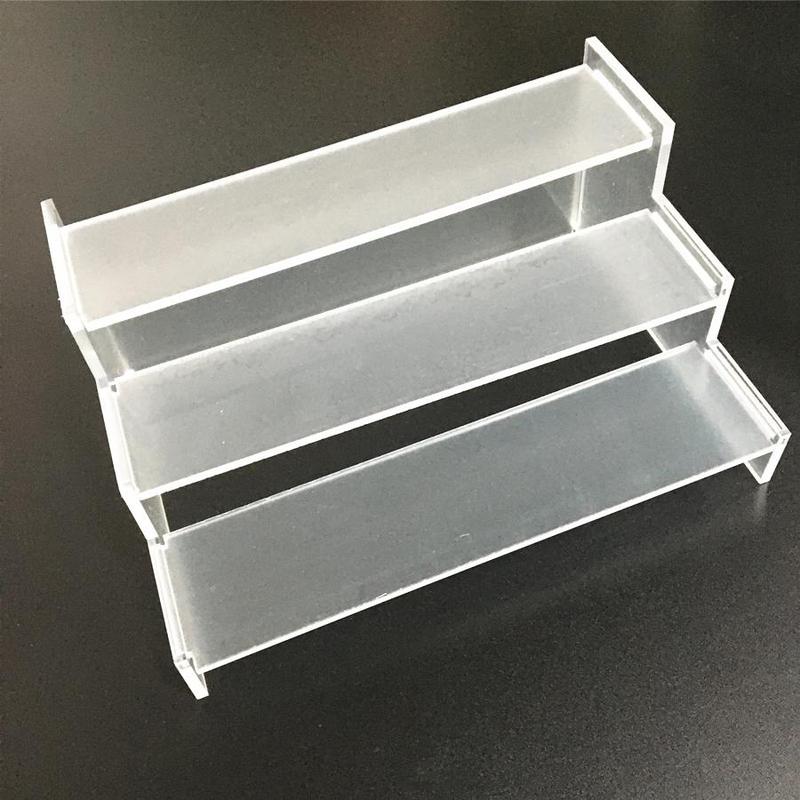 Acrylic Display Stand, 1 Count 3-layer Clear Table Storage Rack for Blind Box Cupcake, Desktop Organizer for Home Office Bedroom Dresser