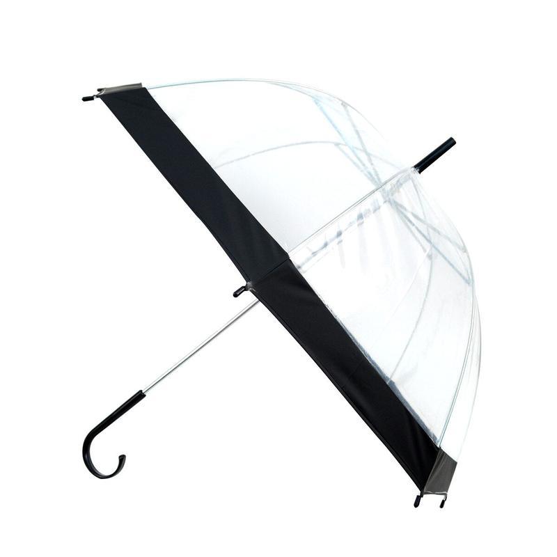 Kids' Clear Bubble Umbrella - Petite See-Thru Clear - Color Border