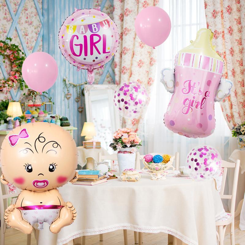 Creative Baby Pattern Balloon Arch Kit, 1 Set Gender Reveal Party Balloon, Party Decoration Supplies for Birthday & Baby Shower Party