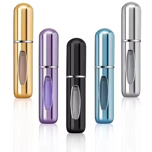 Portable Mini Refillable Perfume Atomizer Bottle Refillable Perfume,Travel Size, Spray Scent Pump Case