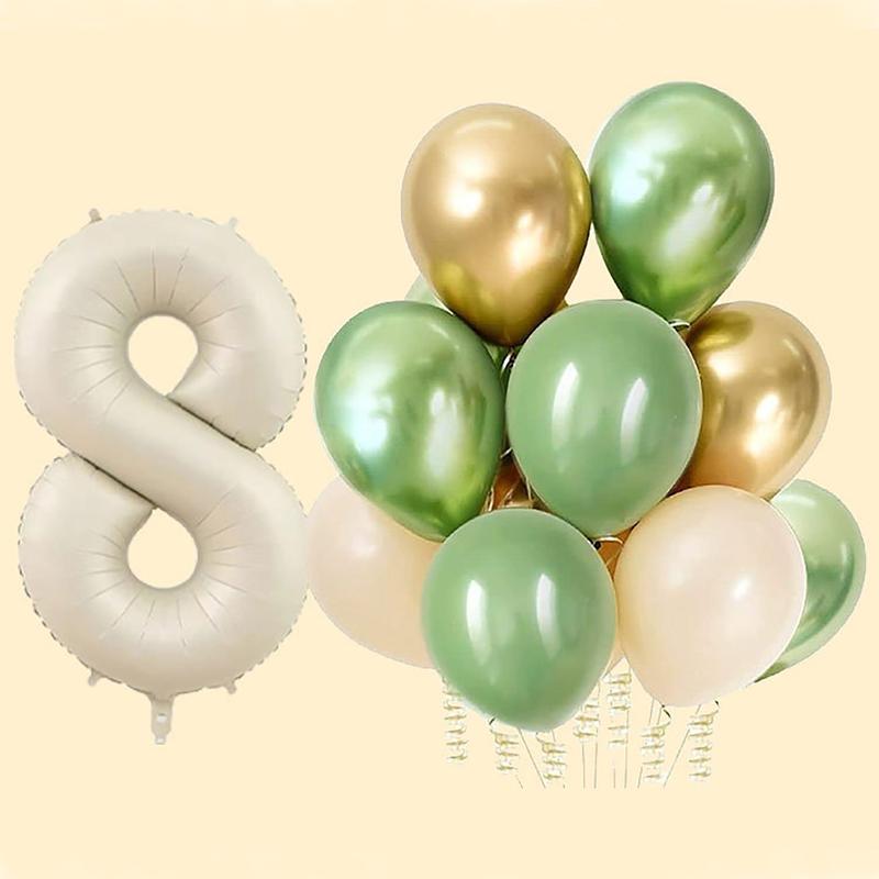 Solid Color 40 Inch Number Balloon For Decor, 1 Count Aluminum Foil Decoration Balloon, Atmosphere Scene Layout Decoration Supplies For Wedding Birthday Festival Party