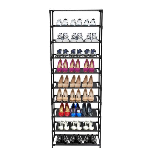 Multi-functional, fast, 10-layer shoe rack, easy to store, help shoes a lot