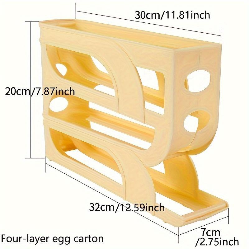 Slide Style Egg Box, Anti Drop Egg Collection Box, Refrigerator Side Egg Storage Rack, Household Appliances Accessories