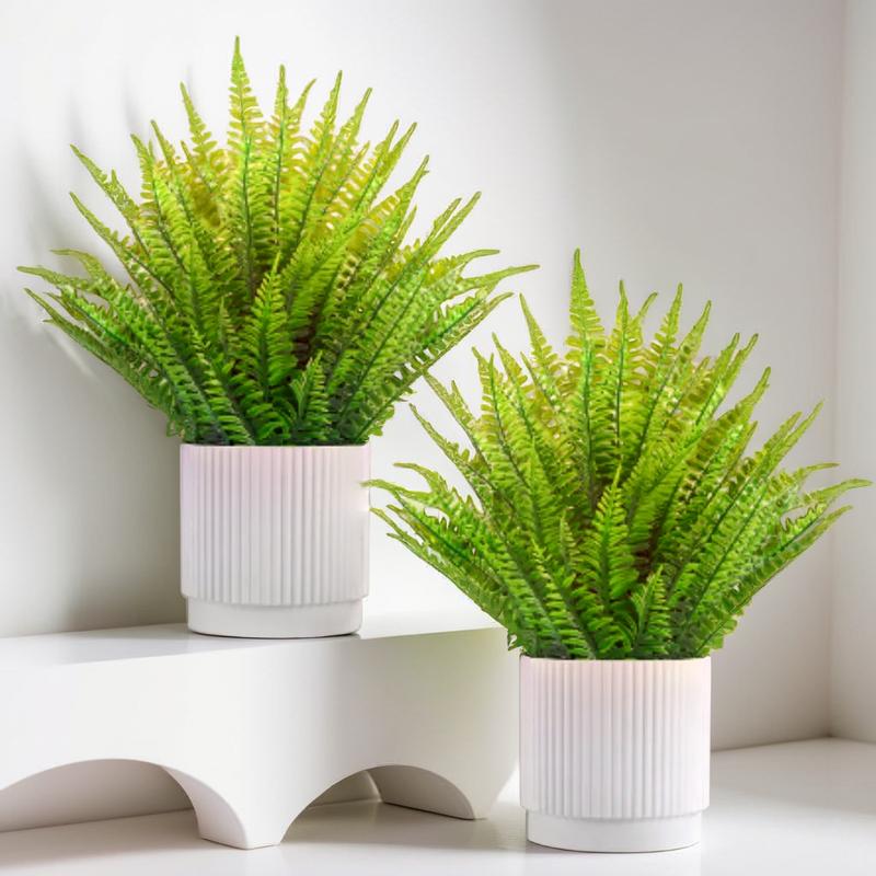 2 Pack Artificial Fern Plants - 11.5