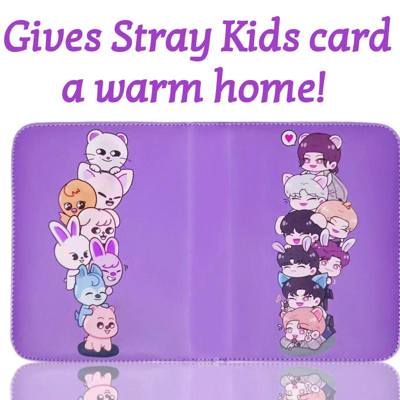 Kpop Stray Kids SKZOO Photocard Binder 400 Pockets, idol Cartoon Cute Photo Album, Christmas Gift for kids Decor Organizer Cover