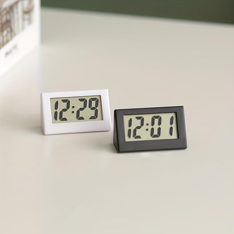 Mini LCD Digital Desktop Electronic Clock, 1 Count Table Dashboard Electronic Clock for Desktop Home Office