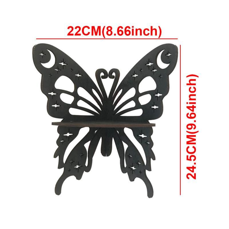 Butterfly Design Wall Mounted Storage Rack, 1 Count Hollow Out Design Hanging  Decoration, Home Organizer for Living Room Bedroom Bathroom