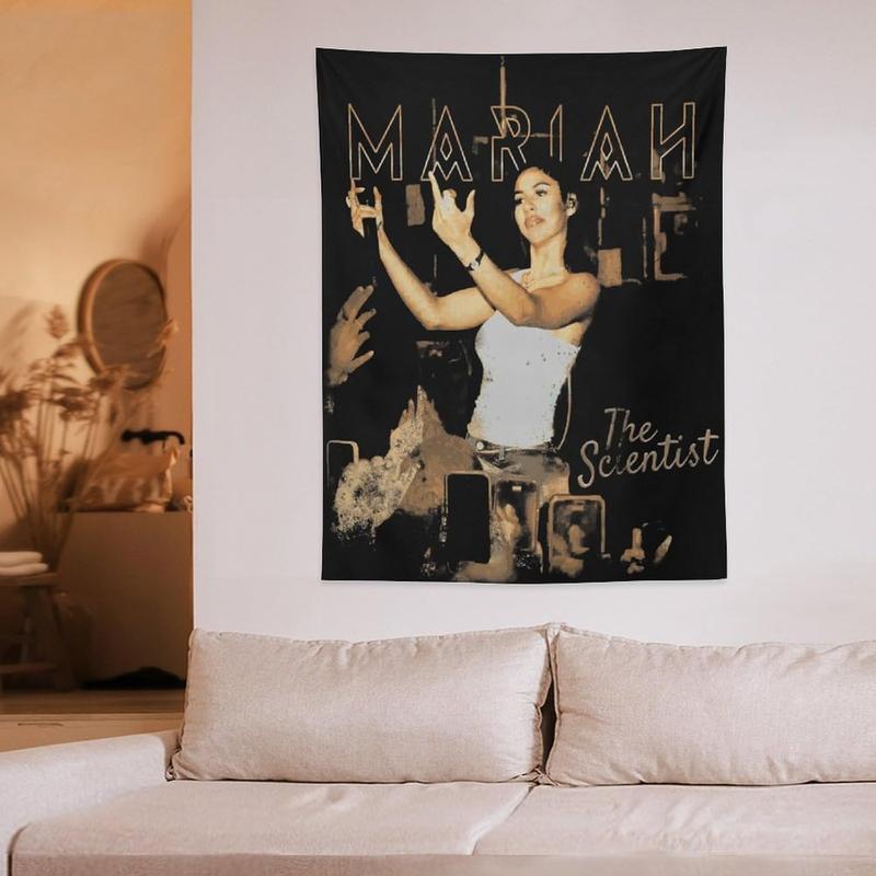 Generic Mariah Music The Scientist Tapestry Wall Hanging for Bedding Living Room Wall Blanket Art Tapestries Home Decor for Girl Teen Bedroom College Dorm 30