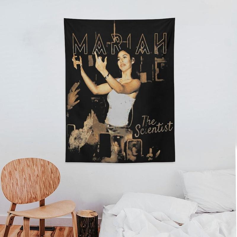 Generic Mariah Music The Scientist Tapestry Wall Hanging for Bedding Living Room Wall Blanket Art Tapestries Home Decor for Girl Teen Bedroom College Dorm 30