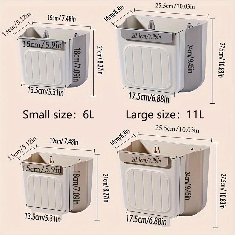 Foldable Kitchen Trash Can, 1 Count Hanging Garbage Storage Bucket, Space-saving Kitchen Accessory for Home