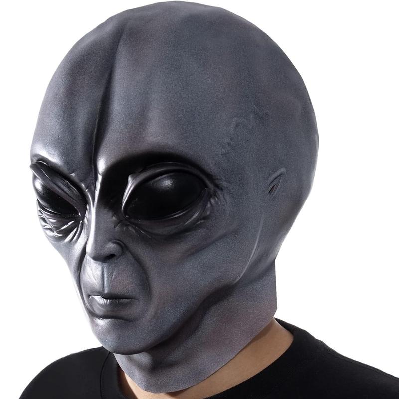 Alien Face Mask, 1 Count Creative Halloween Decoration Realistic Mask, Halloween Gift, Party Supplies for Halloween Cosplay