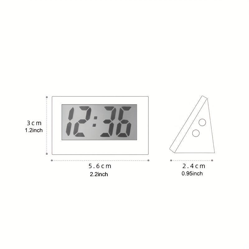 Mini LCD Digital Desktop Electronic Clock, 1 Count Table Dashboard Electronic Clock for Desktop Home Office