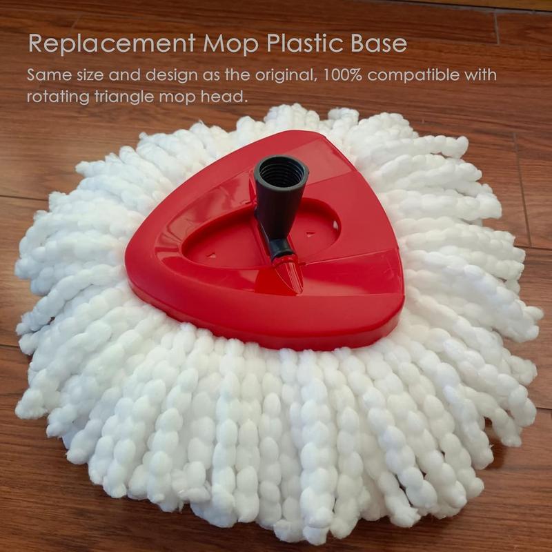 Spin Mop Replacement Base Rotating Triangle Mop Head Cover Plastic Base Compatible with Spin Mop Easy VVring 1 Tank System