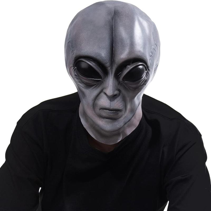 Alien Face Mask, 1 Count Creative Halloween Decoration Realistic Mask, Halloween Gift, Party Supplies for Halloween Cosplay