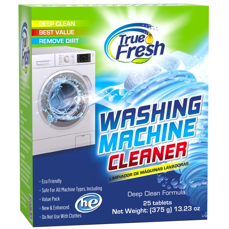 Washing Machine Cleaner Tablets 25 Pack - Washing machine tabs - For Front and Top Loader, and HE machines Cleaning Household washing machine tablets