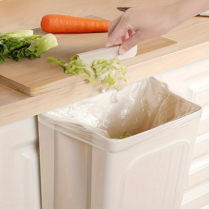 Foldable Kitchen Trash Can, 1 Count Hanging Garbage Storage Bucket, Space-saving Kitchen Accessory for Home